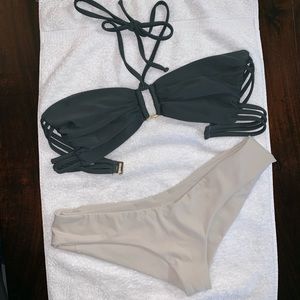 Boys + Arrows small bikini top and bottom! EUC!